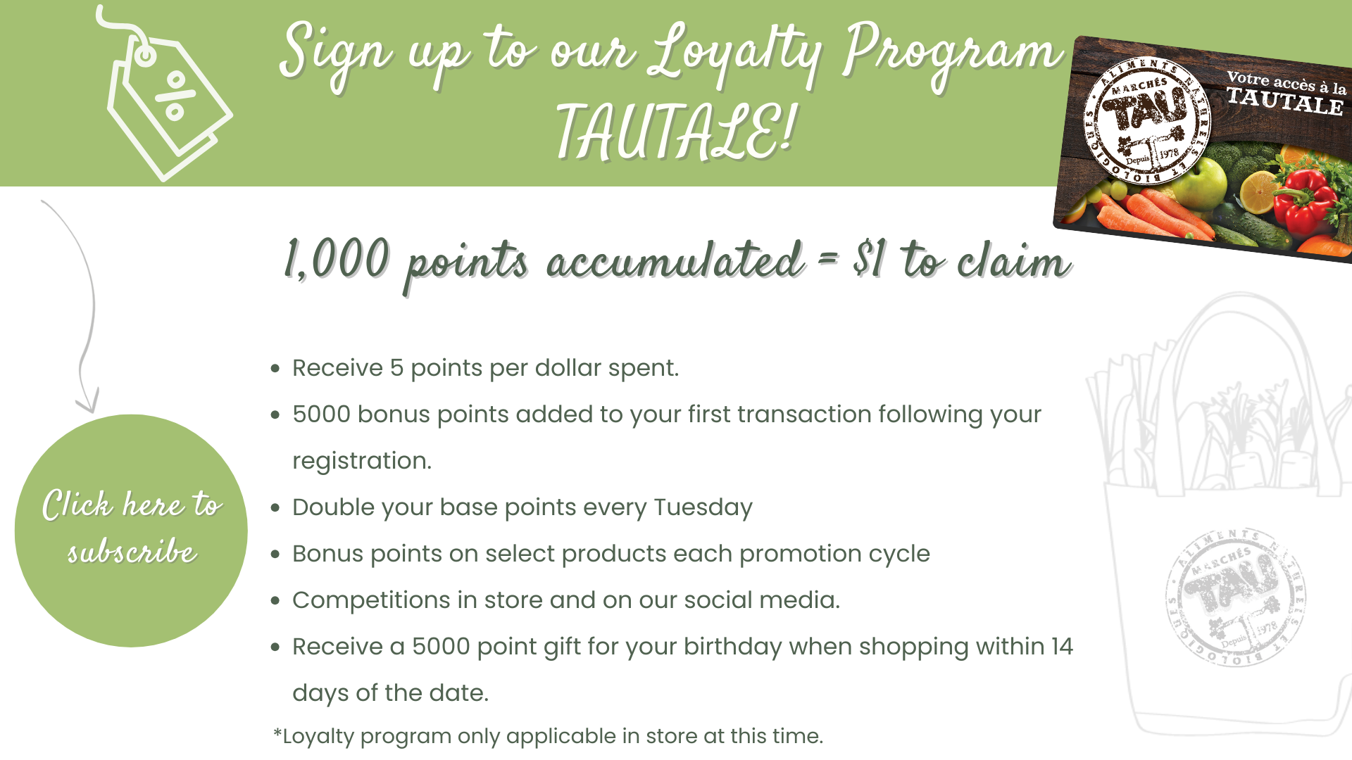Loyalty program quick points eng